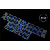 artx luxury chrome led door plates kia forte cerato 2008-13